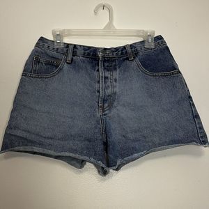 Dungarees Women's American Eagle Cut off Jean Shorts Y2k Lt Blue Size 6‎